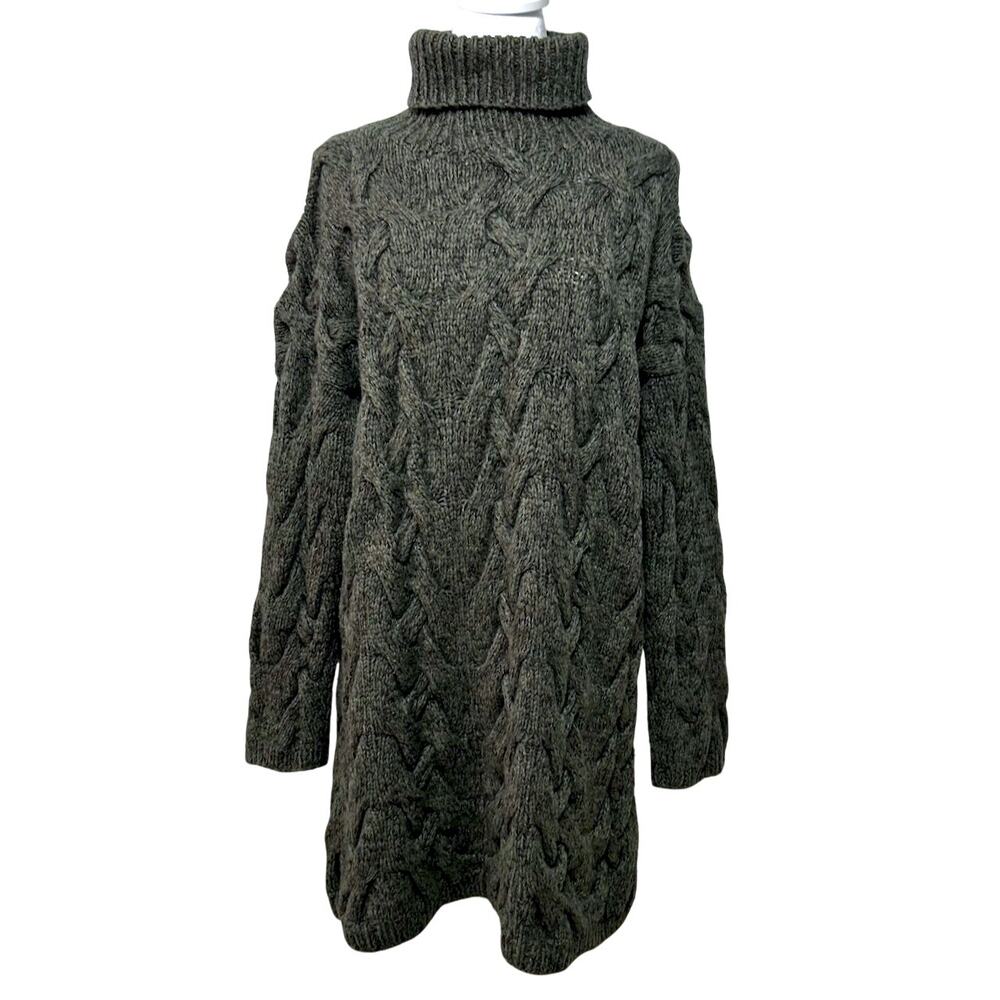 SOLD SOLD SOLD Luxury Cashmere Silk Wool Chunky Minimalist Cable Knit Sweate - Picture 2 of 11